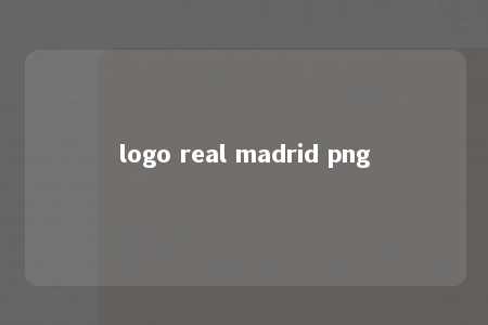 logo real madrid png