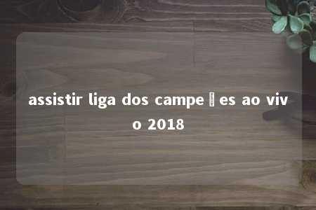 assistir liga dos campeões ao vivo 2018