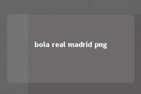 bola real madrid png