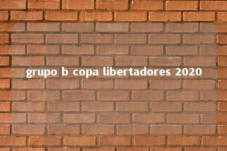 grupo b copa libertadores 2020