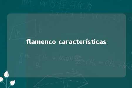 flamenco características